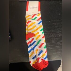 Google Multicolor Striped Men's Socks